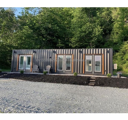 Gegalvaniseerd stalen buigwerk 180g Moderne stijl Prefab huis Staalcontainer Huis Containerhuizen Kleine prefab gezinswoning voor buitenwonen