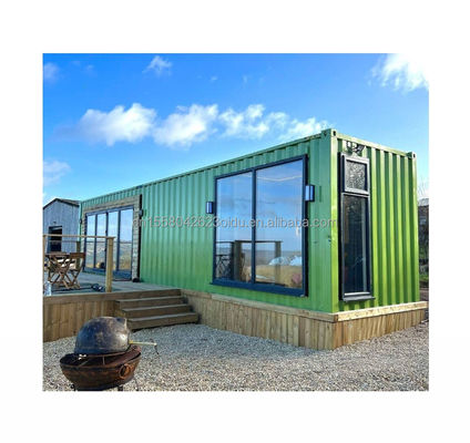 Gegalvaniseerd stalen buigwerk 180g Moderne stijl Prefab huis Staalcontainer Huis Containerhuizen Kleine prefab gezinswoning voor buitenwonen