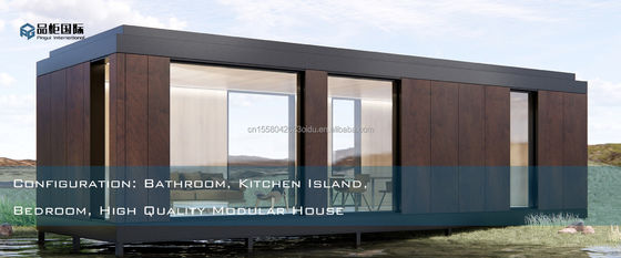 Moderne ontwerp stijl aangepast kleur Houten prefab Container House Steel Sandwich Panel Hotel toiletten voor buiten