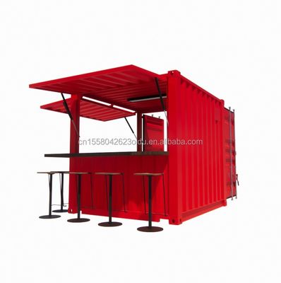 Hotel 10ft Mini Container Barstand in supermarkt met robuuste pop-up winkel en modern design