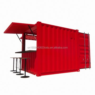 Hotel 10ft Mini Container Barstand in supermarkt met robuuste pop-up winkel en modern design