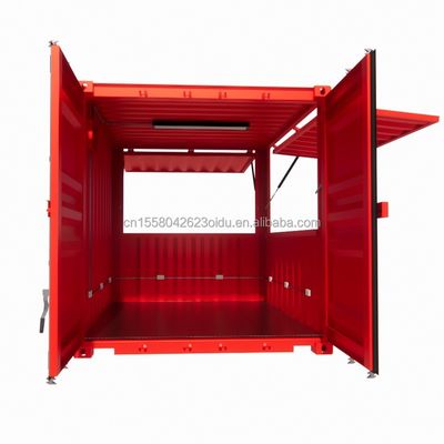 Hotel 10ft Mini Container Barstand in supermarkt met robuuste pop-up winkel en modern design