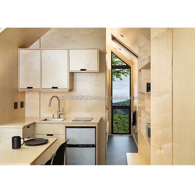50/75/100mm Wave Sandwich Panel Modulaire staalstructuur Geprefabriceerde verzending Mobiele keuken Restaurant Container Huis op wielen