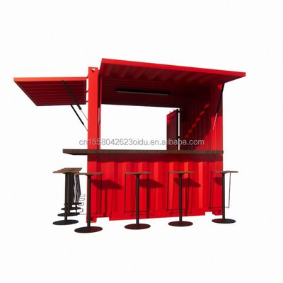 Hotel 10ft Mini Container Barstand in supermarkt met robuuste pop-up winkel en modern design