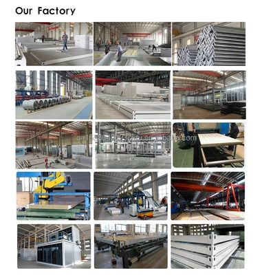 50/75/100mm Wave Sandwich Panel Modulaire staalstructuur Geprefabriceerde verzending Mobiele keuken Restaurant Container Huis op wielen