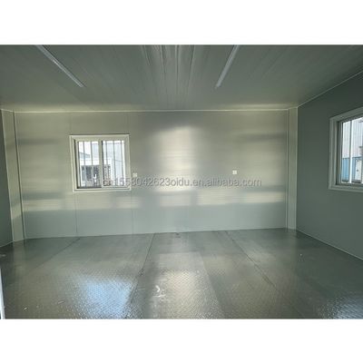 Gegalvaniseerde stalen vierkante buizen Hoofdstructuur Prefabricated Tiny Room Container House voor bouwplaats Warehouse Familie