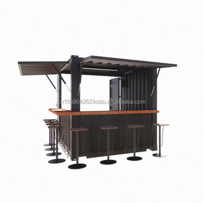 Vochtbestendige 10 voet kleine pop-up-winkelcontainer voor koffiewinkel/bar/fastfoodrestaurant/winkel/kiosk/stand
