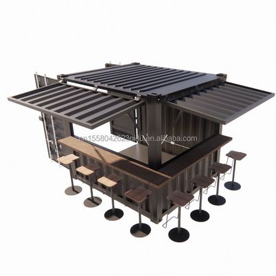 Vochtbestendige 10 voet kleine pop-up-winkelcontainer voor koffiewinkel/bar/fastfoodrestaurant/winkel/kiosk/stand