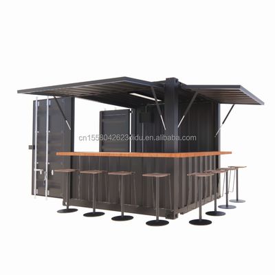 Vochtbestendige 10 voet kleine pop-up-winkelcontainer voor koffiewinkel/bar/fastfoodrestaurant/winkel/kiosk/stand