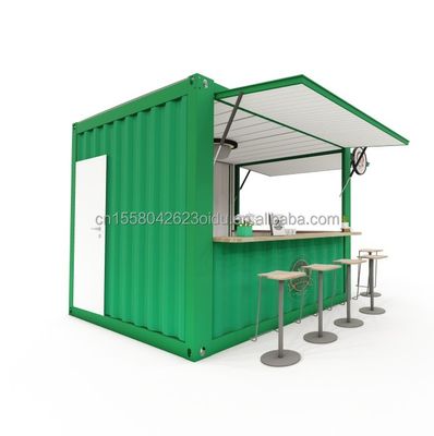 10ft en 20ft Container Coffee Shops met Aluminium Alloy Windows Portable Pop Up Cafe Bar