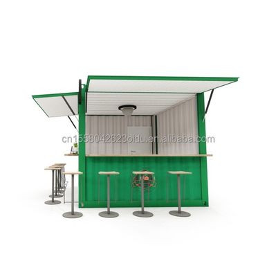 10ft en 20ft Container Coffee Shops met Aluminium Alloy Windows Portable Pop Up Cafe Bar