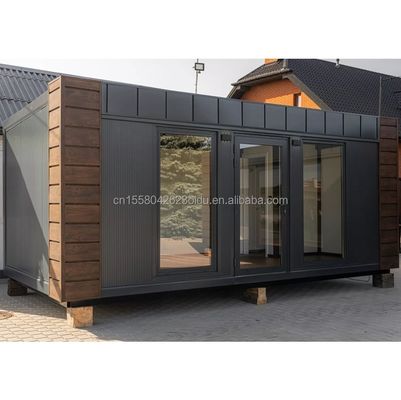 Achtertuin Huis Tuin Pod met geprefabriceerd kantoor en aluminium allooi ramen