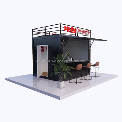 Moderne design stijl 10ft container Sentry Box Fast Food Truck Mobiele koffie Truck Bar Convenience Store