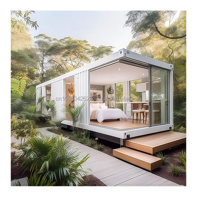 50/75/100mm Wave Sandwich Panel Muur EU Modern Design Staalstructuur Gebouw voor log hotels of mobiele kleine huis Prefabricated Home