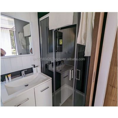 50/75/100mm Wave Sandwich Panel Muur EU Modern Design Staalstructuur Gebouw voor log hotels of mobiele kleine huis Prefabricated Home