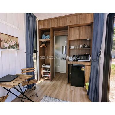 50/75/100mm Wave Sandwich Panel Muur EU Modern Design Staalstructuur Gebouw voor log hotels of mobiele kleine huis Prefabricated Home