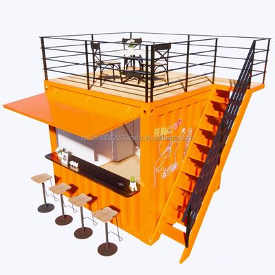 10 voet voorgefabriceerde containerwinkel voor fastfood koffiebars op maat gekleurde supermarktoptie uit Shanghai