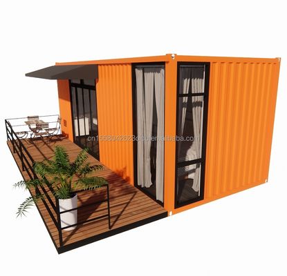 Stalen frame gegalvaniseerd stalen buiging 180g Modern 20ft 40ft prefab huis voor de scheepvaart Container Tuin Home Hotel