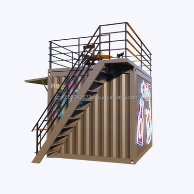 Moderne design supermarkt mobiele container koffiebar huizen 10ft mini pop-up shop