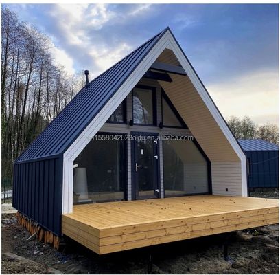 Sandwichpaneel Draagbaar Buiten Modulair Driehoekig Geprefabriceerde Opvouwbare Container voor Boerderij Cargo Warehouse Home Shed Storage