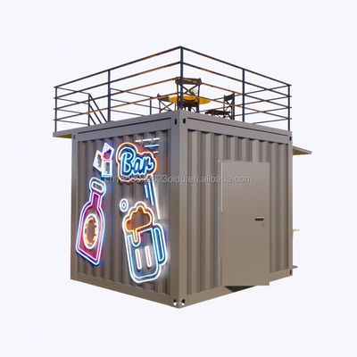 Moderne design supermarkt mobiele container koffiebar huizen 10ft mini pop-up shop
