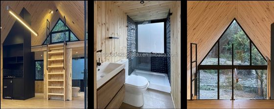 Sandwichpaneel Draagbaar Buiten Modulair Driehoekig Geprefabriceerde Opvouwbare Container voor Boerderij Cargo Warehouse Home Shed Storage
