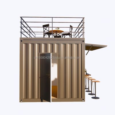 Moderne design supermarkt mobiele container koffiebar huizen 10ft mini pop-up shop