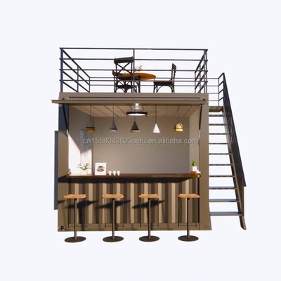 Moderne design supermarkt mobiele container koffiebar huizen 10ft mini pop-up shop