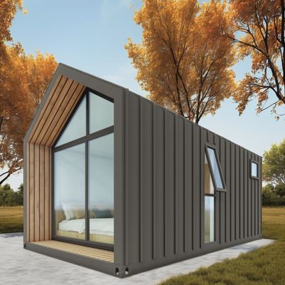 Snel installeer Luxe Villa Prefabricated Een Frame House Staalstructuur Driehoek Container Huis Gemaakt met Sandwich Panel