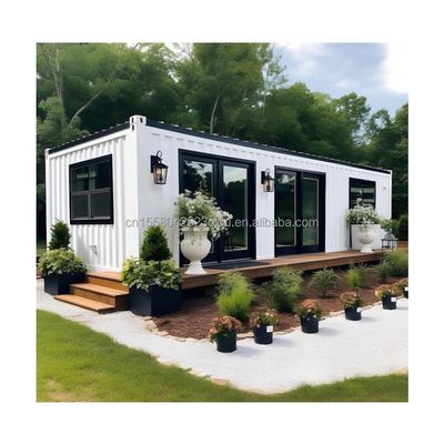 Moderne design stijl 40ft Twee slaapkamers Opvouwbare container aangepaste kleur en glazen deur voor buitenwonen
