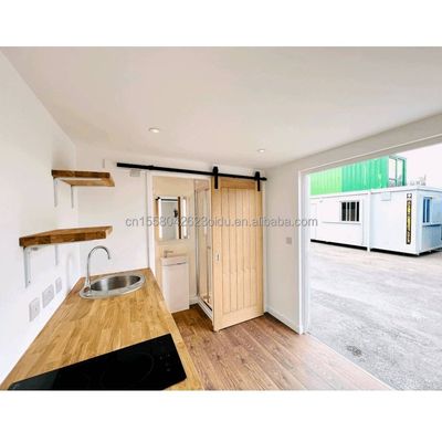Moderne design stijl 40ft Twee slaapkamers Opvouwbare container aangepaste kleur en glazen deur voor buitenwonen