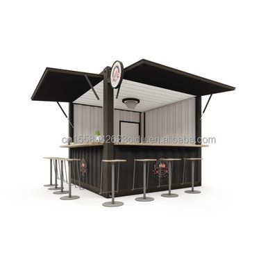 Gegalvaniseerde stalen buiging 180g 10ft Mini Pop-up Shop Container Koffieshop/Bar/Fastfood Restaurant/Shop/Kiosk/Stand