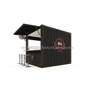 Gegalvaniseerde stalen buiging 180g 10ft Mini Pop-up Shop Container Koffieshop/Bar/Fastfood Restaurant/Shop/Kiosk/Stand