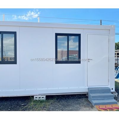 Modern ontwerp geprefabriceerd opvouwbaar huis stalen sandwichpaneel container huis voor buiten op de bouwplaats slaapkamer