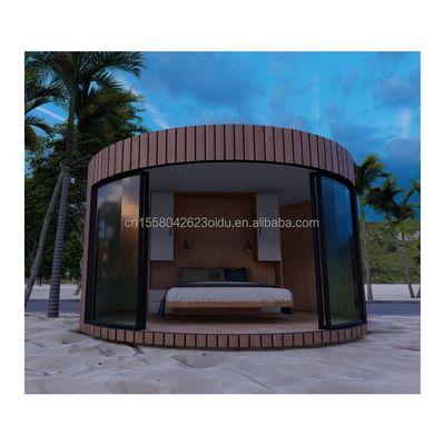 Familie of hotel 20ft of 40ft Prefabricated Wooden Houses Flat Pack Container met staal en sandwich paneel Hoofdstructuur