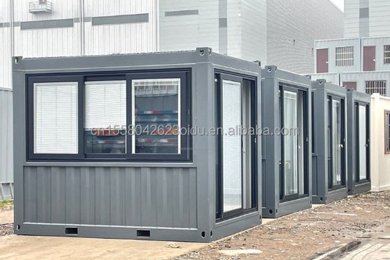 Modern ontworpen badkamer Container kantoor voor op maat gemaakte mobiele oplossing in 10 voet zeevrachtcontainer