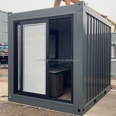 Modern ontworpen badkamer Container kantoor voor op maat gemaakte mobiele oplossing in 10 voet zeevrachtcontainer