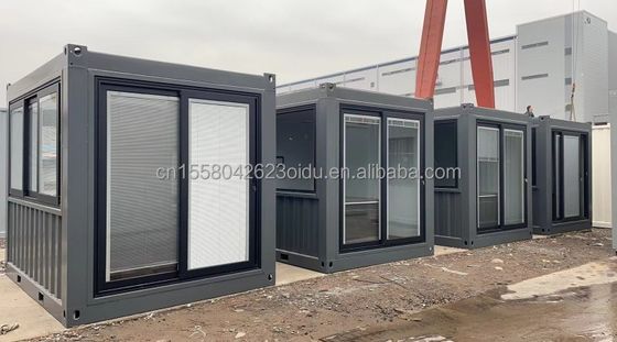Modern ontworpen badkamer Container kantoor voor op maat gemaakte mobiele oplossing in 10 voet zeevrachtcontainer