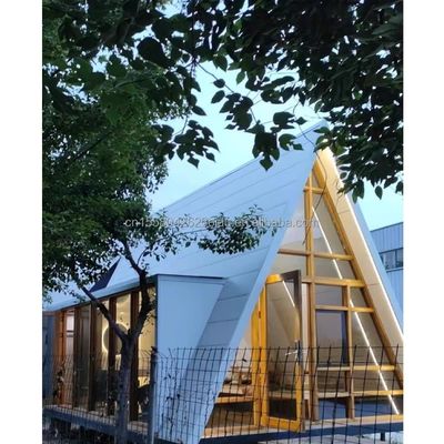 Triangle House Prefabricated Modular Office Garden Home Gegalvaniseerde stalen vierkantbuizen Containerhuis B2B Voor hotel