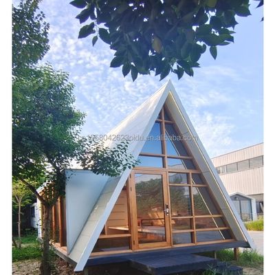 Triangle House Prefabricated Modular Office Garden Home Gegalvaniseerde stalen vierkantbuizen Containerhuis B2B Voor hotel