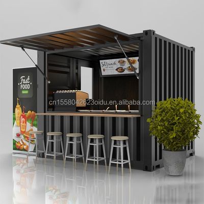 Cafe Bar Straat Restaurant Tuin Booth 10 voet bij 20ft of 40ft met 50/75/100mm Wave Sandwich Panel