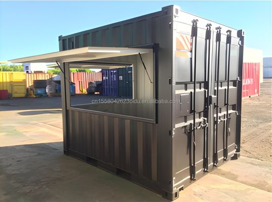 Cafe Bar Straat Restaurant Tuin Booth 10 voet bij 20ft of 40ft met 50/75/100mm Wave Sandwich Panel