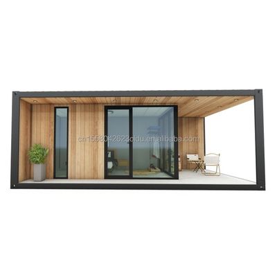 20ft/40ft Luxe Modern Houten Huis Stalen Structuur Kleine Huis Senglin Opvouwbaar Vakantiehuis met aangepaste kleur