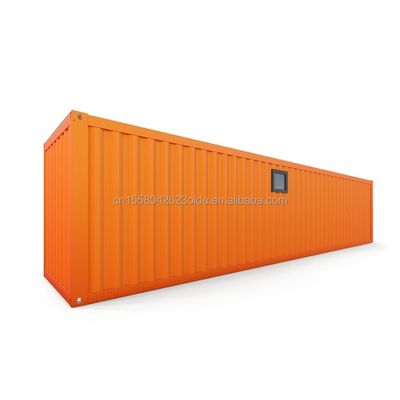 Hotel 40ft prefab modulaire vouwcontainer snel bouwen klein huis met gegalvaniseerde stalen vierkant buizen hoofdstructuur