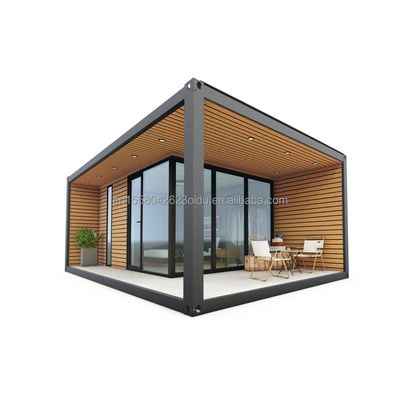 20ft/40ft Luxe Modern Houten Huis Stalen Structuur Kleine Huis Senglin Opvouwbaar Vakantiehuis met aangepaste kleur