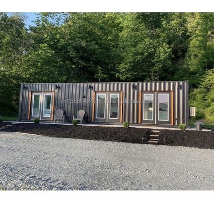 20ft 40ft Shipping Container Prefab huis voor Carport met sandwich paneel en gegalvaniseerd stalen buigwerk 180g