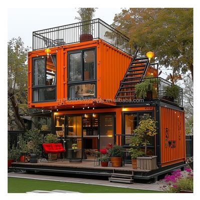 20ft Modern Luxury Prefab House Steel Sandwich Panel Gemodificeerde Shipping Container voor Outdoor Garden Living Alternatief