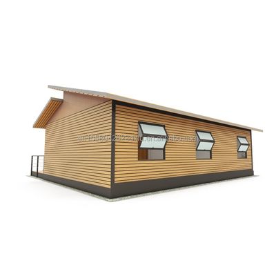 EU Moderne 3 slaapkamers Flat Pack Container Huizen Houten Buitenwand en gegalvaniseerd staal Buigen 180g voor woonruimte