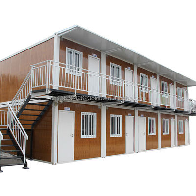 Fabrikanten 20ft uitbreidbare platte verpakking container gegalvaniseerd stalen buigen 180g snelle installatie mobiele huis