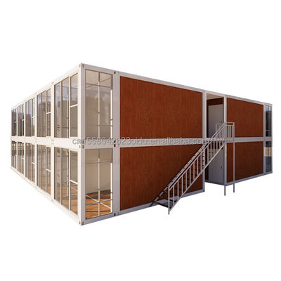 Fabrikanten 20ft uitbreidbare platte verpakking container gegalvaniseerd stalen buigen 180g snelle installatie mobiele huis